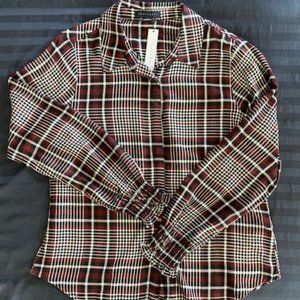 SANCTUARY Riverside Plaid Button Down